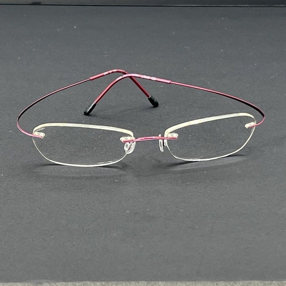 Silhouette Eyeglasses Rimless Frames 6574 40 6084 Burgundy Austria - Picture 1 of 16